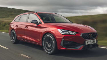 Cupra Leon Estate - front tracking